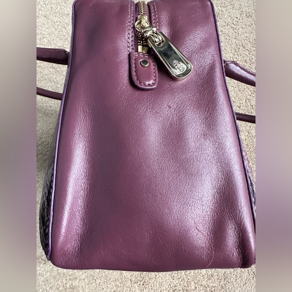 Purple with animal print accent Cole Haan bag. - Picture 11 of 15